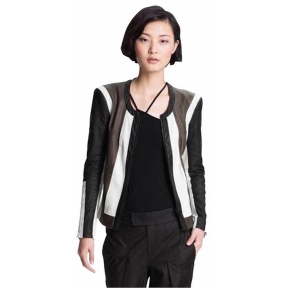 Helmut Lang Leather Jacket. Size Small/Extra Small